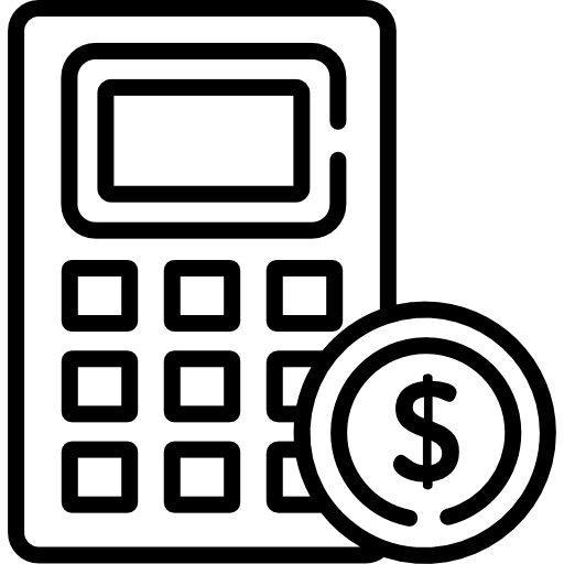 presupuesto icono gratis