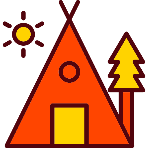 Camping - Free holidays icons