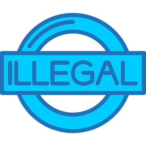 ilegal icono gratis