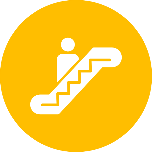 escalera mecánica icono gratis