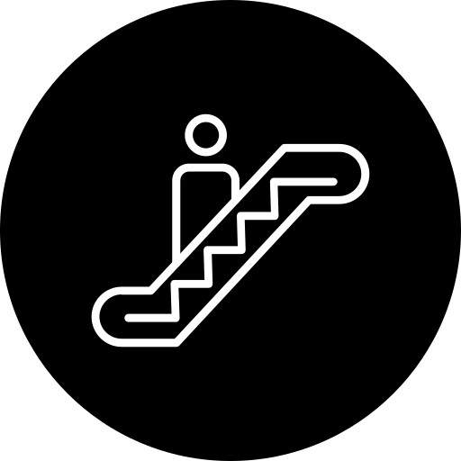 escalera mecánica icono gratis