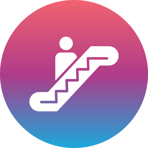 escalera mecánica icono gratis