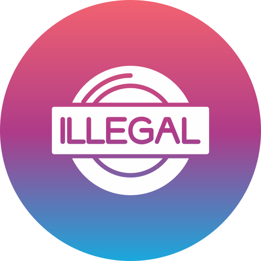 ilegal icono gratis