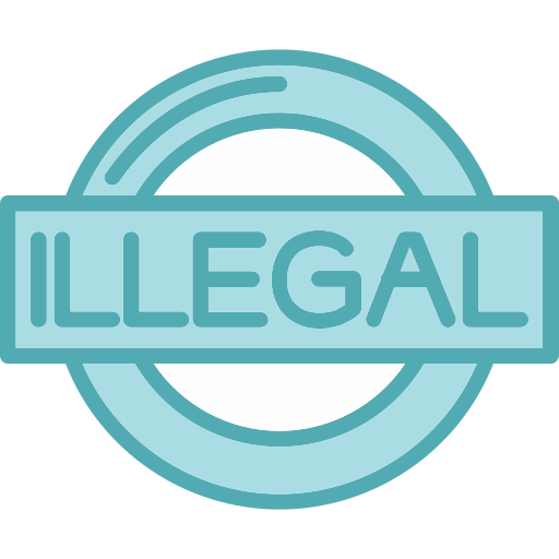 ilegal icono gratis