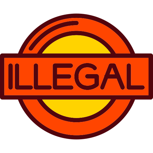 ilegal icono gratis