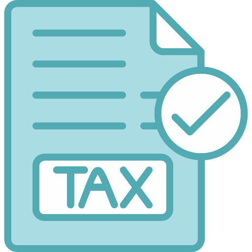 Tax Generic Blue icon