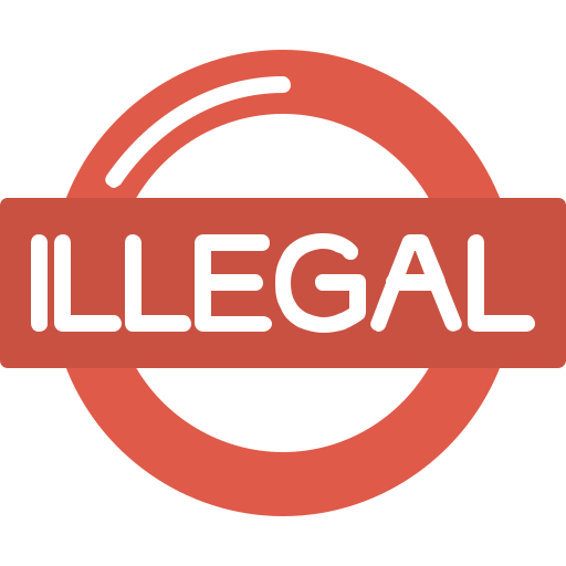 ilegal icono gratis