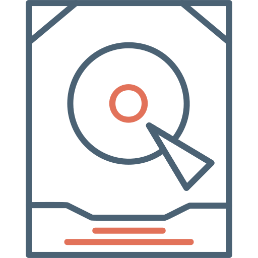 disco duro icono gratis