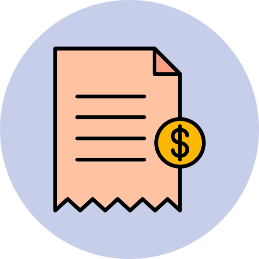 Receipt Generic Outline Color icon