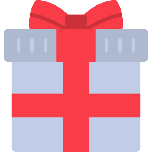 caja de regalo icono gratis