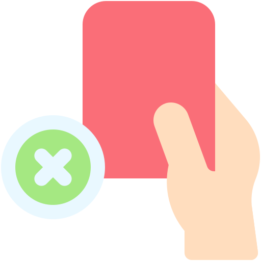 Red card free icon