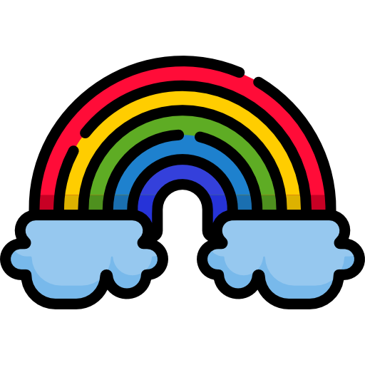 Rainbow Special Lineal Color Icon