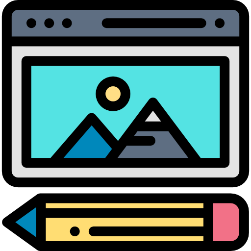 Web design Detailed Rounded Lineal color icon