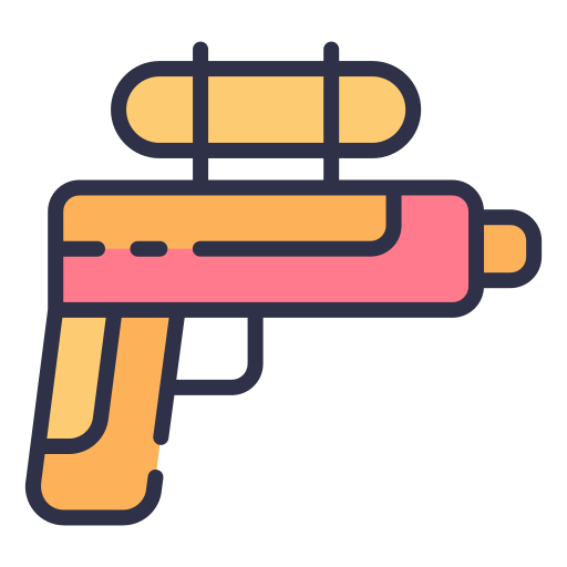 pistola de agua icono gratis