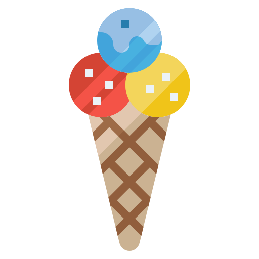 cucurucho de helado icono gratis