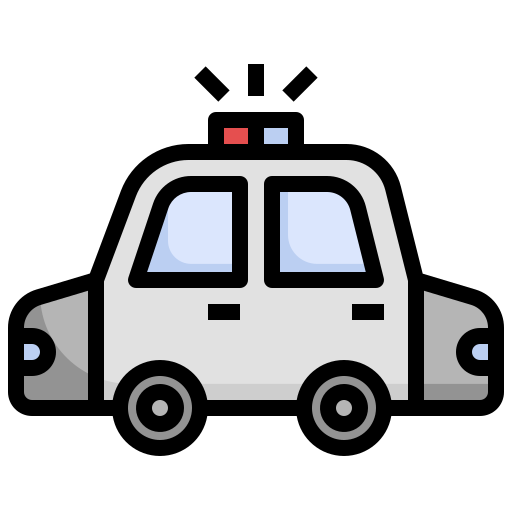 coche de policía icono gratis