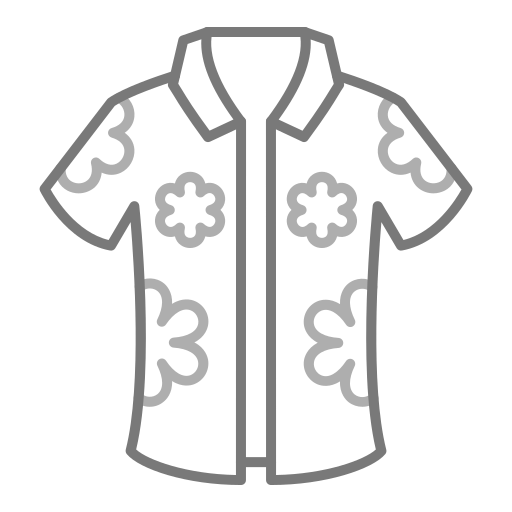 Hawaiian shirt Generic Grey icon