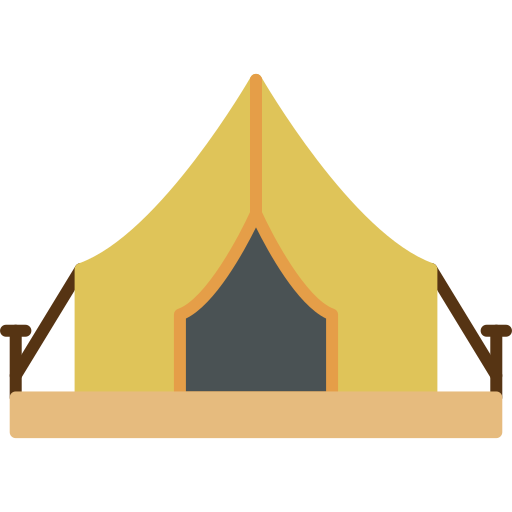 carpa para camping icono gratis