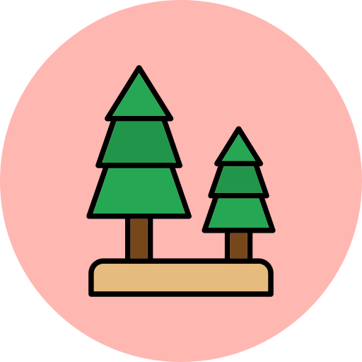 Forest Generic Outline Color icon