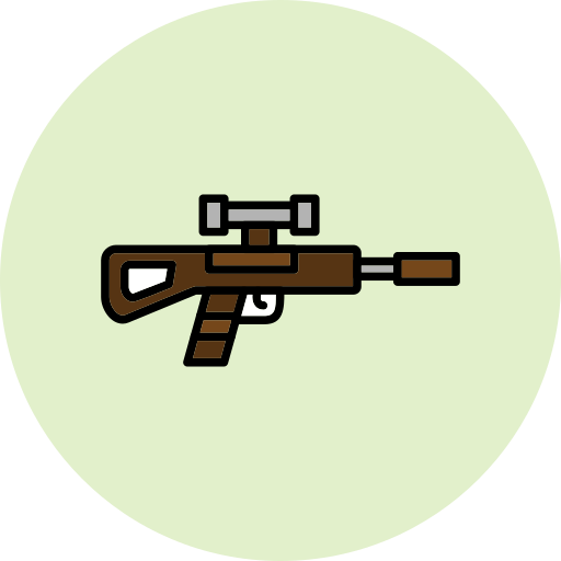 Sniper rifle Generic Outline Color icon