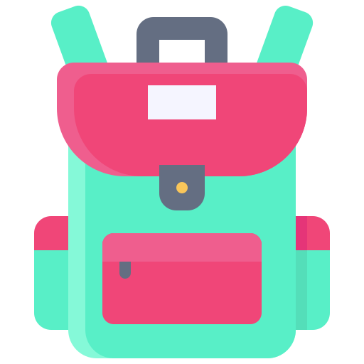 bolsa para la escuela icono gratis