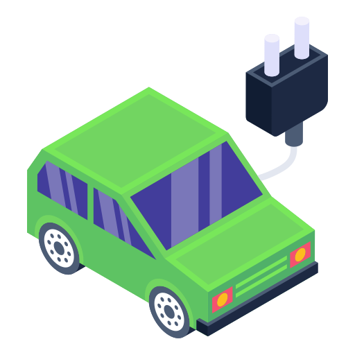 coche eléctrico icono gratis