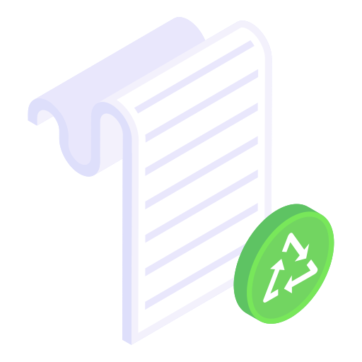 reciclaje de papel icono gratis