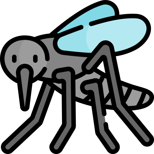 Mosquito Kawaii Lineal color icon