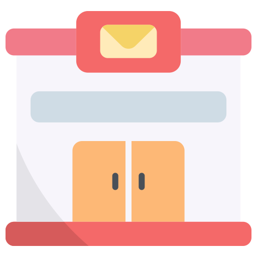 oficina de correos icono gratis