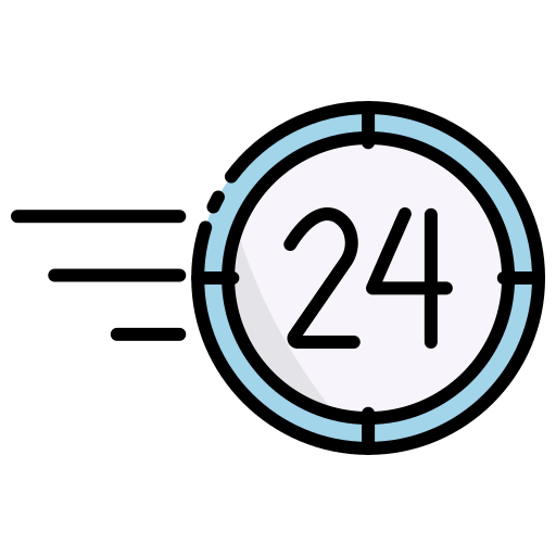 24 hours free icon