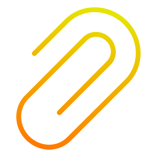 Paper clip Generic Gradient icon