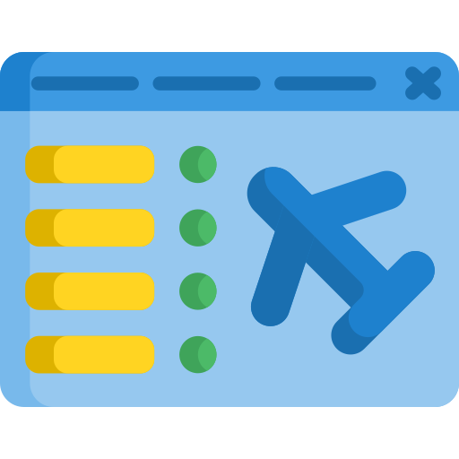 boletos de avión icono gratis