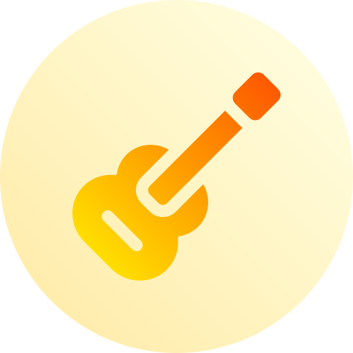 Guitar Basic Gradient Circular icon