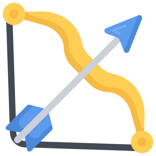 Bow and arrow Generic Flat icon