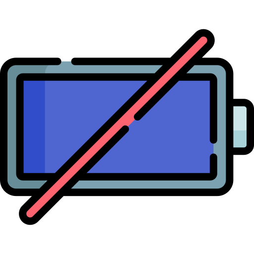batería vacía icono gratis