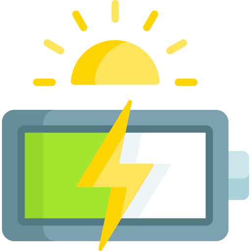 energía solar icono gratis
