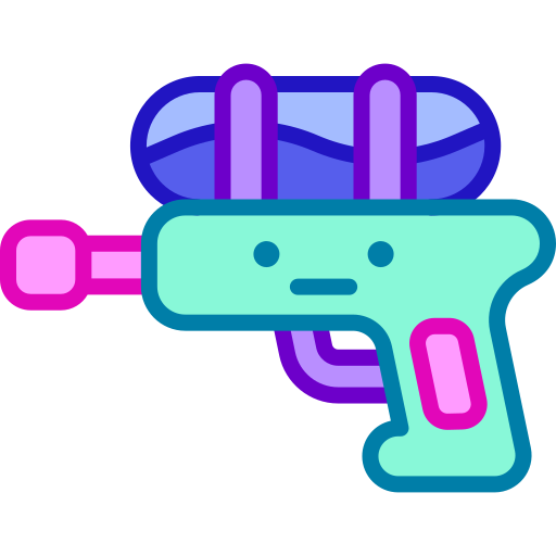 pistola de agua icono gratis