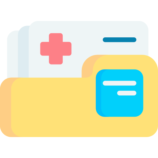 historial médico icono gratis