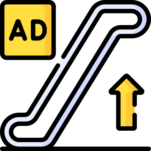 Escalator free icon Escalator free icon
