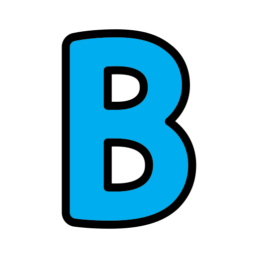 blue letter b