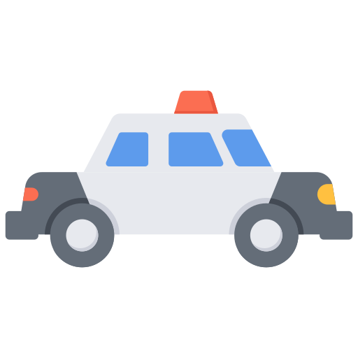 coche de policía icono gratis