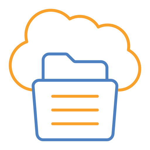 almacenamiento en la nube icono gratis