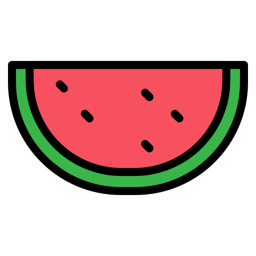 Watermelon Generic Outline Color icon