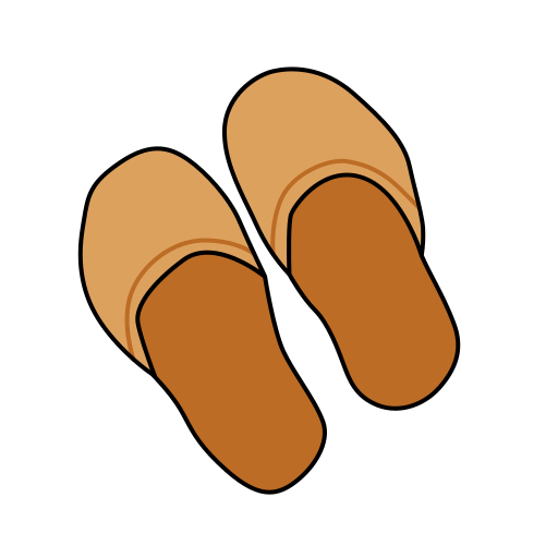 Flipflops Generic Thin Outline Color icon