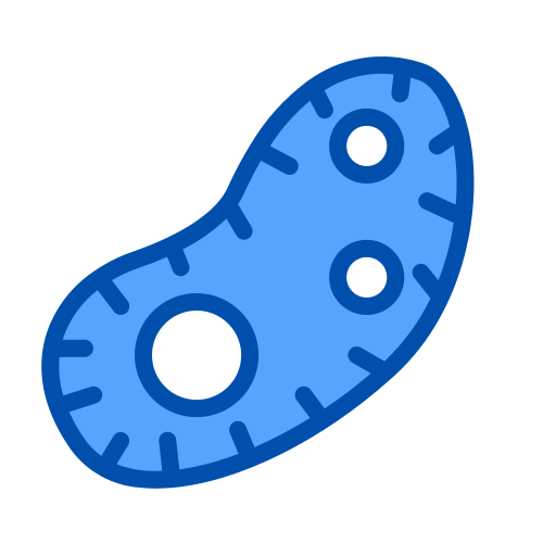 Bacteria Generic Blue icon