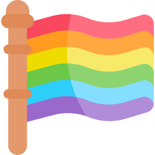 bandera arcoiris icono gratis