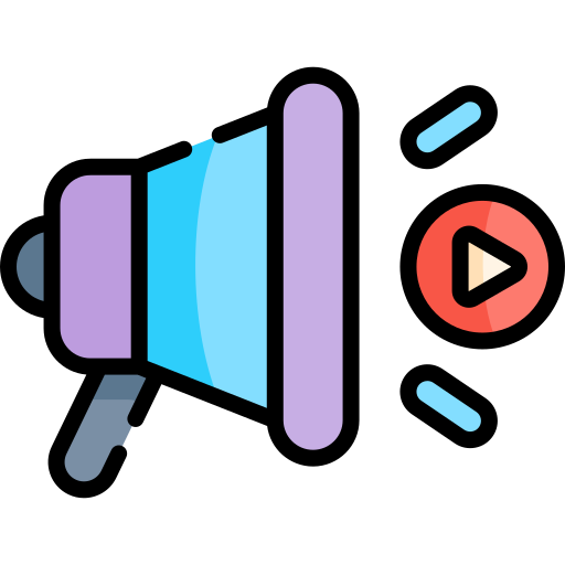 publicité vidéo Icône gratuit
