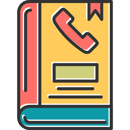 directorio telefónico icono gratis