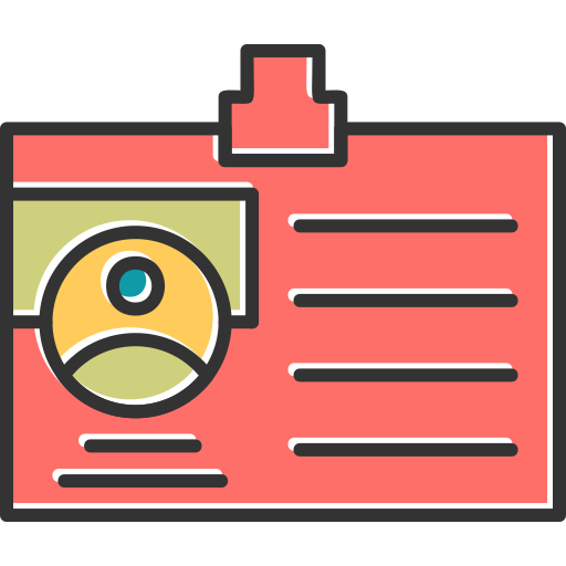 tarjeta de identificación icono gratis