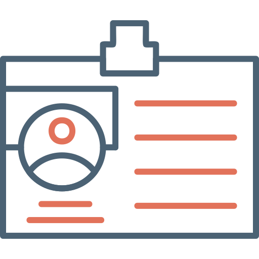 tarjeta de identificación icono gratis